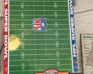 Electronic NFL Super Bowl Game with Some Pieces, Softball Magnetic Lineup Board