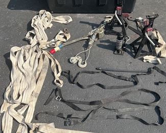 Pulley System, Car Jacks, Large Storage Tote, and More