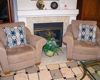 Plush chairs