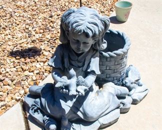 Stone outdoor decorative piece