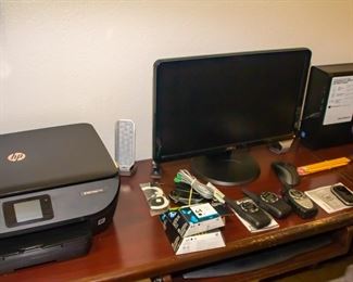 HP Envy Photo 7155 printer, HP computer, walkie talkies, printer ink