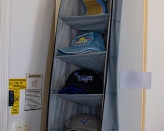 Hats, closet shelving 