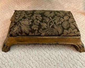 Small Antique Cast Iron Footstool $45 