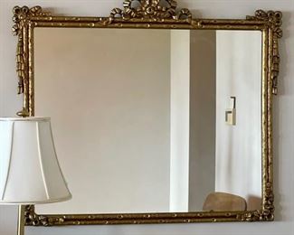 Ribbon Design Gilded Mirror $175 (32"W x 29"H)