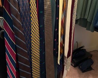 large selection of men’s neckties 