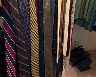 large selection of men’s neckties
