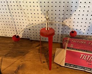 Very vintage 1950's toy, Tilting Tommy, in box