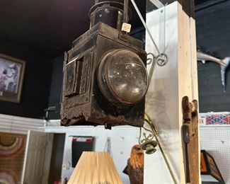Old railroad lantern