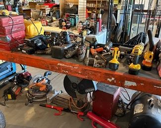 air compressors, welders, more tools