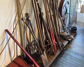 old yard tools