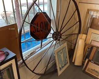 old wagon wheel