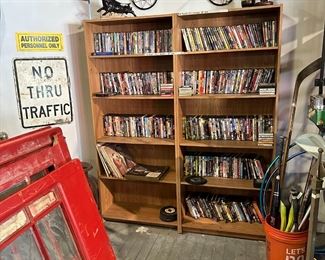 Cds, DVDs, records, movies