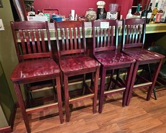 $70 (4) Cherry Bar stools
