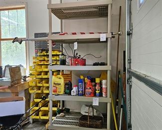 $40 TALL beige shelving