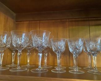 German cut crystal - 3 sizes , sold in sets 