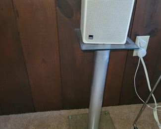 speakers and stands