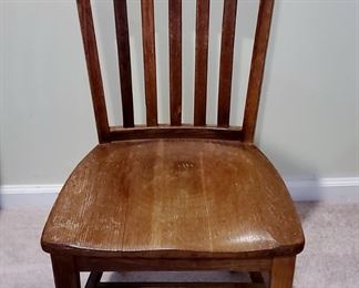 Zimmerli Corp Oak Chair, Rochester, NY