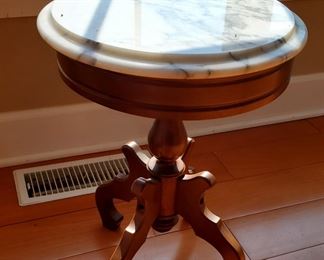 Small round marble top table