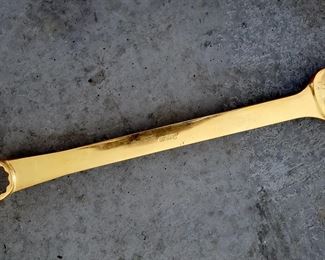 Large Snap-On 1 5/8 Gold Endwrench