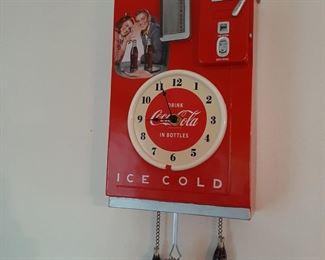 Coca Cola Vending Machine Clock