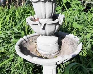Three tiered water fountain