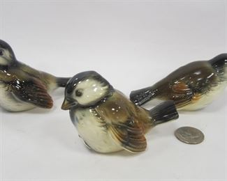 THREE GOEBEL PORCELAIN BIRD FIGURINES