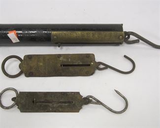 THREE HANGING SCALES