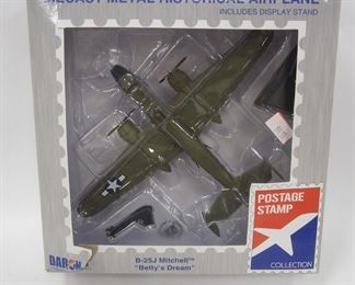 DIECAST METAL HISTORICAL DESK TOP AIRPLANE. B-25J MITCHELL