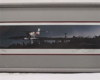 JOHN FEHRINGER PENCIL SIGNED PRINT 675/750 TITLED "JEWEL" FRAME IS 20 X 13