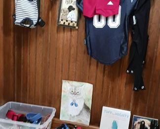 Dog clothes, collars, supplies