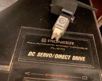 Pioneer PL-670 turntable.