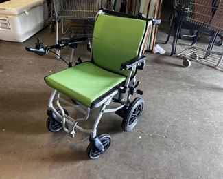 LIGHTWEIGHT MOTORIZED ELECTRIC WHEELCHAIR WITH CHARGER