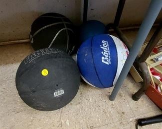 LOT OF BASKETBALLS, DODGEBALL, ETC.