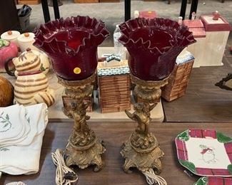 (2) DECORATIVE LAMPS