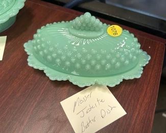 JADEITE BUTTER DISH