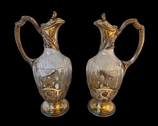 Pair of Risler & Carre claret jugs