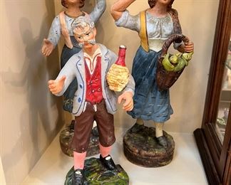 French and Italian terracotta figurines