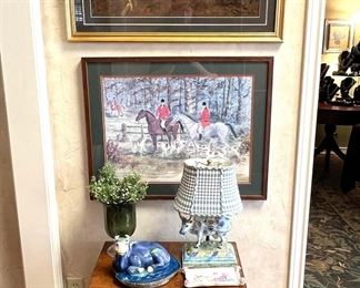 Antique English petit chest with pull-out writing surface