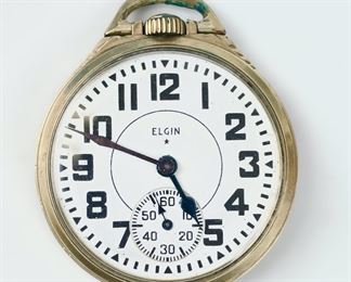 Elgin B. W. Raymond 21 Jewel 10K Gold Filled Mechanical Pocket Watch
