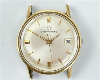 Vintage Eterna Matic Mechanical Wristwatch W/ Original Box & Certificate Of Guarantee No. 4811846
