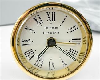 Tiffany & Co. Portfolio Round Desk Clock
