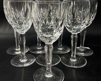 FINE WATERFORD CRYSTAL CUT GOBLETS set of 11 Large
