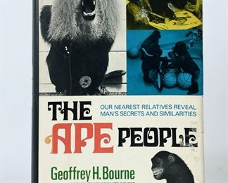 1971 The Ape People By Geoffrey H. Bourne Published By G. P. Putnams Sons Hardcover Book W/ Original Dust Jacket
