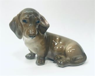 Fine ROYAL COPENHAGEN Dachshund DENMARK PUPPY FIGURINES
