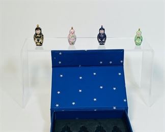 LADUREE French miniature porcelain Russian doll style Figurine new in box
