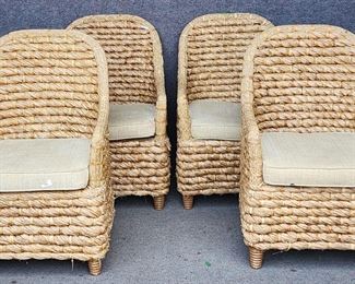 4 Fantastic Rattan Arm Chairs
