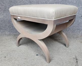 Kristin Peake Interiors 20th Century High Quality X Modern Bench Stool
