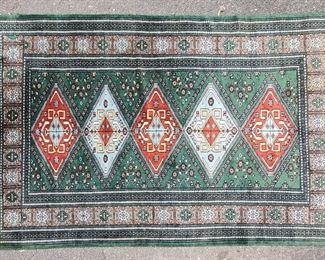 Vintage Persian Wool Area Rug Hand Knotted
