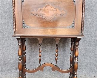 20th Century Vargueno Style Slant Front Desk 1 Piece
