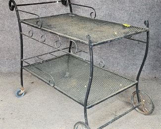 Vintage Iron Garden Patio Tea Cart
